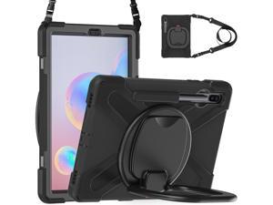 Galaxy Tab S6 105 Case Heavy Duty Shockproof Protective Case with 360 Rotate Hand StrapKickstand for Samsung Galaxy Tab S6 105 Inch 2019 Release SMT860T865T867