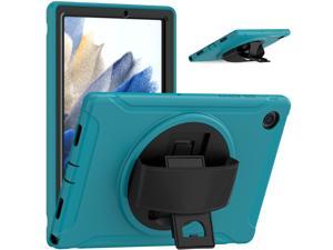 Galaxy Tab A8 Case 10.5 Inch 2022 (SM-X200/X205/X207), Rugged Heavy Duty Shockproof Case with Hand Strap Rotating Kickstand Protective Cover Case for 10.5" Galaxy Tab A8 2022
