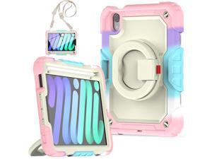 iPad Mini 6 Case 2021 8.3 Inch with Pencil Holder & Screen Protector for Kids Boys Girls & Business | Protective Heavy Duty iPad Mini 6th Generation Cover with Hand Shoulder Strap iPad Mini 6 Case 2021 8.3 Inch with Pencil Holder & Screen Protector for Kids Boys Girls & Business | Protective Heavy Duty iPad Mini 6th Generation Cover with Hand Shoulder Strap