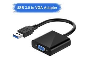 USB to VGA Adapter,USB 3.0 to VGA Adapter Multi-Display Video Converter- PC Laptop Windows 7/8/8.1/10,Desktop, Laptop, PC, Monitor, Projector, HDTV, Chromebook (Black) USB to VGA Adapter,USB 3.0 to VGA Adapter Multi-Display Video Converter- PC Laptop Windows 7/8/8.1/10,Desktop, Laptop, PC, Monitor, Projector, HDTV, Chromebook (Black)