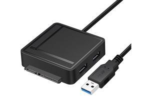 USB 3.0 to SATA Adapter TF SD Card Reader USB 3.0 Hub 2 Ports Converter 3 in 1 for 2.5” 3.5” HDD Hard Drive, SSD Drives with Power Adapter Support UASP USB 3.0 to SATA Adapter TF SD Card Reader USB 3.0 Hub 2 Ports Converter 3 in 1 for 2.5” 3.5” HDD Hard Drive, SSD Drives with Power Adapter Support UASP