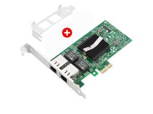 Gigabit Ethernet PCI Express PCI-E Network Card Dual Port 2 x RJ45 Gigabit Ethernet PCIE Network Adapter for Desktop PC