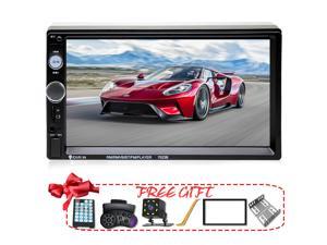 2DIN 7" HD Car Stereo Radio MP5 Player bluetooth Touch Screen W/Rear View Camera 