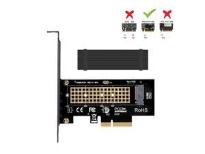 M.2 NVME to PCIe 3.0 x4 Adapter with Aluminum Heatsink Solution M.2 NVME to PCIe 3.0 x4 Adapter with Aluminum Heatsink Solution