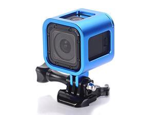Werleo GoPro Hero4 Session hero5 Session Frame Shell HousingCNC Aluminum Alloy Solid Protective Case Skeleton with Screw and Wrench for Gopro Hero 4 Session Hero 5 Session Black