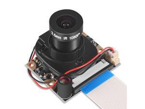 Raspberry Pi 3 2 Model B B Plus A+ Camera Module with Automatic IR-Cut Night Vision Camera Video Module Adjustable Focus 5MP OV5647 Sensor 1080p HD Webcam Camera for Raspberry Pi 2 3 Model B Model B+