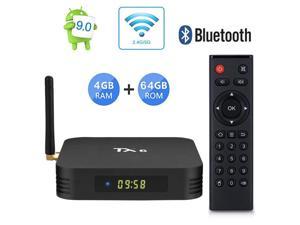 Android 9.0 TV Box Werleo Android Box 4GB DDR3 64GB ROM BT5.0 Dual WiFi 2.4Ghz + 5Ghz Quad Core 1080p 4K HDR Smart TV Media Box