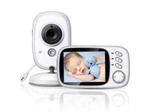 3.2" Video Baby Monitor with Digital Camera 2.4GHz Wireless Long Range Infrared Night Vision Two Way Audio VOX and Temperature Monitoring 8 Lullabies and High Capacity Battery