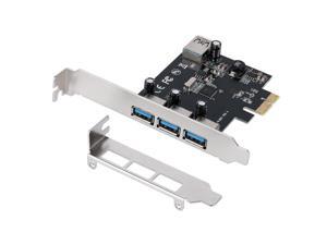 USB 3.0 PCIe Expansion Card 4 Port (3 External and 1 Internal) PCI-e to USB Adapter PCI Express Controller Hub for Windows Desktop PC Superspeed Up to 5Gbps Build in Self-Powered Technology USB 3.0 PCIe Expansion Card 4 Port (3 External and 1 Internal) PCI-e to USB Adapter PCI Express Controller Hub for Windows Desktop PC Superspeed Up to 5Gbps Build in Self-Powered Technology