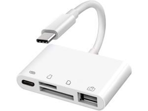 SD TF Card Reader, USB to USB C Camera Adapter, 4 in 1 USB C Memory Card Reader for iPad Pro 11"/12.9" 2018, MacBook Pro/Air, ChromeBook, XPS, Galaxy S9/S8, and More SD TF Card Reader, USB to USB C Camera Adapter, 4 in 1 USB C Memory Card Reader for iPad Pro 11"/12.9" 2018, MacBook Pro/Air, ChromeBook, XPS, Galaxy S9/S8, and More