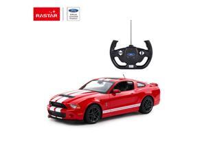 Shelby GT500 - red. Scale 1:14. Radio controlled car for children age from 7 years old. Made by Rastar, Official licensed car. Shelby GT500 - red. Scale 1:14. Radio controlled car for children age from 7 years old. Made by Rastar, Official licensed car.