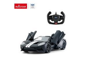 Ford GT (Doors manually) - Black. Scale 1:14. Radio controlled car for children age from 7 years old. Made by Rastar, Official licensed car. Ford GT (Doors manually) - Black. Scale 1:14. Radio controlled car for children age from 7 years old. Made by Rastar, Official licensed car.