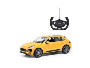 Porsche Macan. Scale 1:14. Radio controlled car for children age from 7 years old. Made by Rastar. Official licensed car. Porsche Macan. Scale 1:14. Radio controlled car for children age from 7 years old. Made by Rastar. Official licensed car.