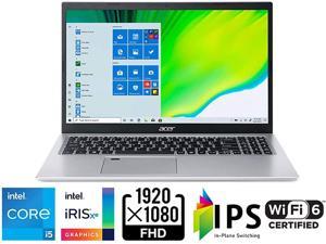 Acer Aspire 5-Acer-15.6" FHD Intel Core I5-1135G7, 8G RAM, 512G SSD, Finger Print Reader, Silver, W11Home, 1 Year Manufacturer Warrenty