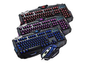 V100 Gaming Keyboard Tri-Color Backlit Multimedia Burst Wired Mouse Keyboard Set Black Abs V100 Gaming Keyboard Tri-Color Backlit Multimedia Burst Wired Mouse Keyboard Set Black Abs