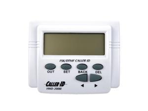 White handset display DTMF FSK Caller ID Box with Call History White handset display DTMF FSK Caller ID Box with Call History