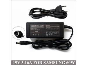 19V 3.16A 60W AC Adapter Laptop Charger Plug For Samsung NP-X460-AA01US NP-X460-WS01US NP-X460-AS01US R780VE-JT01