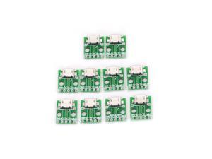 10pcs MICRO USB To DIP Adapter 5pin Female Connector B Type PCB Converter Breadboard USB-01 Switch Board SMT Mother Seat 10pcs MICRO USB To DIP Adapter 5pin Female Connector B Type PCB Converter Breadboard USB-01 Switch Board SMT Mother Seat