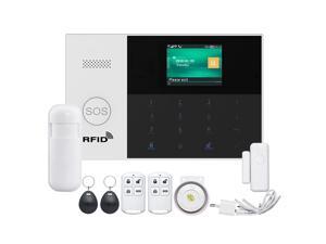 Home Burglar Security Alarm System Sensor WIFI SIM GSM RFID for IOS Android APP Remote Control EU Plug Home Burglar Security Alarm System Sensor WIFI SIM GSM RFID for IOS Android APP Remote Control EU Plug