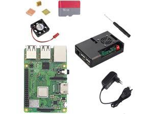 Eu Plug Raspberry Pi 3 Model B Plus With Wifi And Bluetooth+Abs Case+Cpu Fan+3A Power With On/Off Switch+Heatsink Pi 3 B+ Pi 3 Eu Plug Raspberry Pi 3 Model B Plus With Wifi And Bluetooth+Abs Case+Cpu Fan+3A Power With On/Off Switch+Heatsink Pi 3 B+ Pi 3