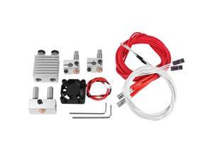 Hot-0.4Mm 1.75Mm Filament Two Into Two Out Extruder Kit Heating Block Nozzle Fan Hot-0.4Mm 1.75Mm Filament Two Into Two Out Extruder Kit Heating Block Nozzle Fan