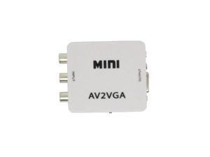 Mini HD AV2VGA Video Converter Convertor Box AV Rca Cvbs To Vga Video Converter Conversor With 3.5mm Audio To PC Hdtv Converte Mini HD AV2VGA Video Converter Convertor Box AV Rca Cvbs To Vga Video Converter Conversor With 3.5mm Audio To PC Hdtv Converte