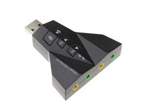 Hot Sale 3D External USB Sound Card 7.1 Channel Double Earphone MIC Audio Adapter For Windows Vista/XP/7/8 Linux