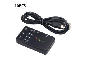 10PCS External EQ Xear USB Sound Card 7.1 Channel 3D Audio Adapter With 3.5mm Jack Headset Microphone For PC Laptop With Package 10PCS External EQ Xear USB Sound Card 7.1 Channel 3D Audio Adapter With 3.5mm Jack Headset Microphone For PC Laptop With Package