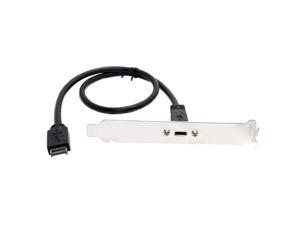 USB 3.1 Front Panel Header to USB-C Type-C Female Extension Cable with Panel Mount Screw 40cm USB 3.1 Front Panel Header to USB-C Type-C Female Extension Cable with Panel Mount Screw 40cm
