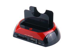 All in One Dual Slots USB 2.0 To SATA IDE HDD Docking Station With Card Reader For 2.5 3.5 Inch IDE SATA Hard Drive All in One Dual Slots USB 2.0 To SATA IDE HDD Docking Station With Card Reader For 2.5 3.5 Inch IDE SATA Hard Drive