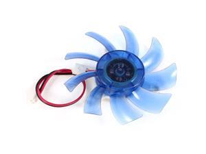 75mm 12VDC Blue Plastic VGA Video Card Cooling Fan Cooler for Computer 75mm 12VDC Blue Plastic VGA Video Card Cooling Fan Cooler for Computer