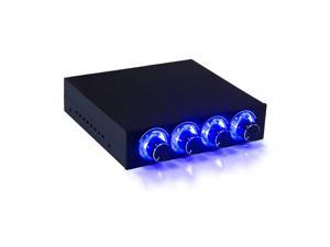 Fan Speed Controller 4 Channel W/ LED Controls Up To 4 Sets Of PC Computer Fans GDT Controller And CPU HDD VGA