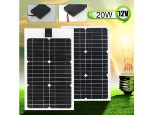 Flexible Solar Panel Plate 12V 20W Solar Charger for Car Battery Charging 18V Monocrystalline Cell Module For Hause,Roof,Boat Flexible Solar Panel Plate 12V 20W Solar Charger for Car Battery Charging 18V Monocrystalline Cell Module For Hause,Roof,Boat