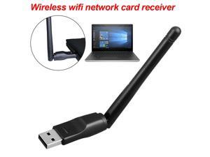 Blue-Ocean-11-2pcs Mini USB WiFi Adapter 150Mbps 2dBi Antenna WiFi Receiver Wireless Network Card 802.11b//n//g High Speed LAN Card