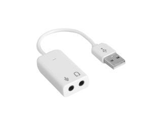USB Sound Card Professional Notebook USB 7.1 Channel External Sound Card Adapter With Independent External Sound Card White USB Sound Card Professional Notebook USB 7.1 Channel External Sound Card Adapter With Independent External Sound Card White