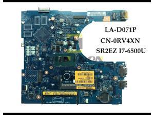 CN-0RV4XN for Dell Inspiron 5559 Laptop Motherboard AAL15 LA-D071P SR2EZ I7-6500U DDR3L 100% Fully Tested& CN-0RV4XN for Dell Inspiron 5559 Laptop Motherboard AAL15 LA-D071P SR2EZ I7-6500U DDR3L 100% Fully Tested&