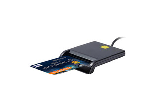 USB 2.0 480Mps Smart Card Reader SIM/ IC/CAC/ DNIE /ATM ID /Tax/Bank Card Reader High Quality Black