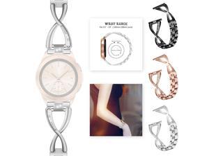 Stainless Steel Replacement 42mm women Diamond Watch Band For Samsung Galaxy Watch Wrist Strap Bracelet Stainless Steel Replacement 42mm women Diamond Watch Band For Samsung Galaxy Watch Wrist Strap Bracelet
