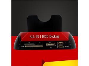 HDD Enclosure All in One HDD Docking Station Multi Card Reader Slot for HDD Disk 2.5/3.5inch SATA/IDE Hard Drive Docking Station HDD Enclosure All in One HDD Docking Station Multi Card Reader Slot for HDD Disk 2.5/3.5inch SATA/IDE Hard Drive Docking Station