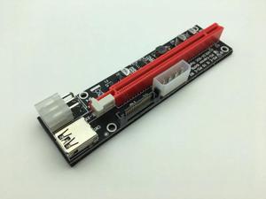 60CM PCI Express 1X To 16X PCIE Riser Card For BTC Miner Machine Overcurrent Protection USB Cable SATA To 6Pin Power Cord Mining