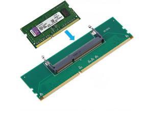 1pc DDR3 Laptop SO-DIMM to Desktop DIMM Memory RAM Connector Adapter DDR3 ping 1pc DDR3 Laptop SO-DIMM to Desktop DIMM Memory RAM Connector Adapter DDR3 ping