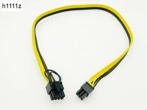 50CM Riser Cable 6Pin to 8Pin (6+2) Cable Server Power Conversion Board Graphic Card Power Cable 18AWG Splitter for BTC Mining 50CM Riser Cable 6Pin to 8Pin (6+2) Cable Server Power Conversion Board Graphic Card Power Cable 18AWG Splitter for BTC Mining