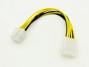 5PCS Top Quality 20cm 8Pin Male to 8Pin Female PC CPU Power Supply Extension Cable Cord Connector Adapter for BTC Miner Mining 5PCS Top Quality 20cm 8Pin Male to 8Pin Female PC CPU Power Supply Extension Cable Cord Connector Adapter for BTC Miner Mining