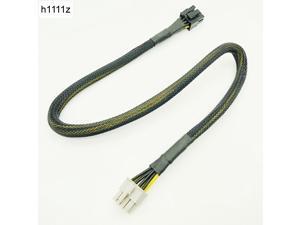 High Quality Black Sleeved 8Pin PCI-E to 8(6+2)Pin Modular Power Supply Cables CPU Power Cable for OCZ ZT/ Great Wall 58CM 16AWG