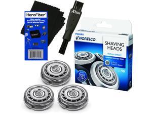 Philips Norelco SH90/62 Replacement Head for Series 8000; S8950 & Series 9000; S9311, S9321, S9511, S9531 & S9721 Electric Shavers + Double Ended Shaver Brush + HeroFiber Ultra Gentle Cleaning Cloth Philips Norelco SH90/62 Replacement Head for Series 8000; S8950 & Series 9000; S9311, S9321, S9511, S9531 & S9721 Electric Shavers + Double Ended Shaver Brush + HeroFiber Ultra Gentle Cleaning Cloth