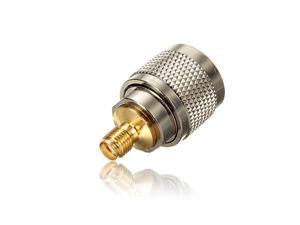 1PC Alloy Steel N Type Male Plug To RP-SMA Straight Female Plug RF Coaxial Adapter Connector 1PC Alloy Steel N Type Male Plug To RP-SMA Straight Female Plug RF Coaxial Adapter Connector