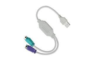 USB To PS/2 Cable Adapter Converter Mouse Keyboard Converter Adapter For PS2 Interface Connector USB To PS/2 Cable Adapter Converter Mouse Keyboard Converter Adapter For PS2 Interface Connector