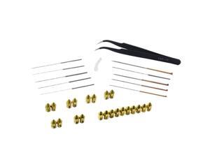 34Pcs/Set Nozzle Cleaning Needle Kit 0.4Mm Drill Bit Tweezer Cleaner Needle Printer Nozzle Hotend Filament 3D Printer Part 34Pcs/Set Nozzle Cleaning Needle Kit 0.4Mm Drill Bit Tweezer Cleaner Needle Printer Nozzle Hotend Filament 3D Printer Part