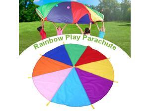 Kids Outdoor Comprehensive Outreach Training Play Parachute with Handles Team Game Development Training Rainbow Parachute Kids Outdoor Comprehensive Outreach Training Play Parachute with Handles Team Game Development Training Rainbow Parachute