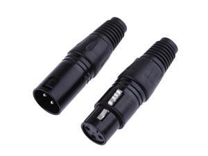 1 Pair XLR 3 Pin Female Jack/Male Plug Speaker Terminal Audio Microphone Audio Connector High Quality for Speaker DVD 1 Pair XLR 3 Pin Female Jack/Male Plug Speaker Terminal Audio Microphone Audio Connector High Quality for Speaker DVD